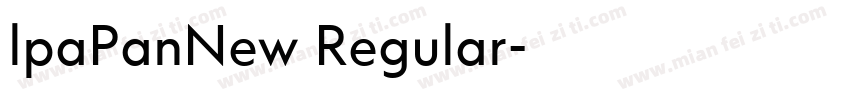 lpaPanNew Regular字体转换